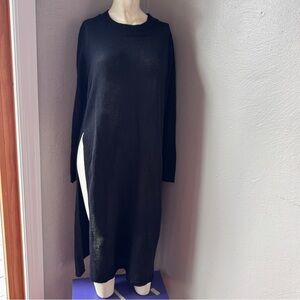 All : row sophia sweater dress long black size small nwt